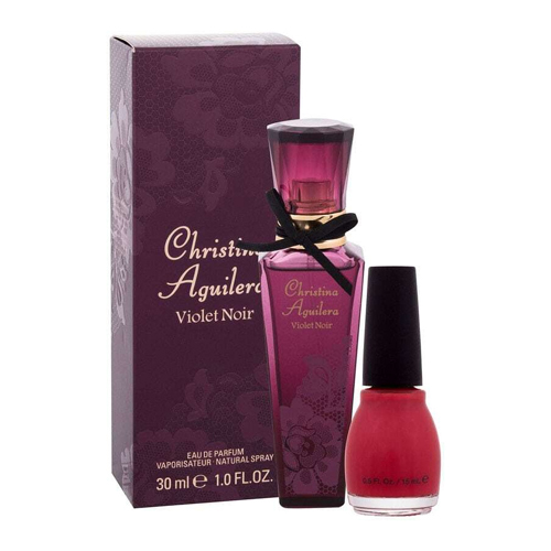Christina Aguilera Violet Noir Gift Set: EdP 30ml+Nail Polish 15ml
