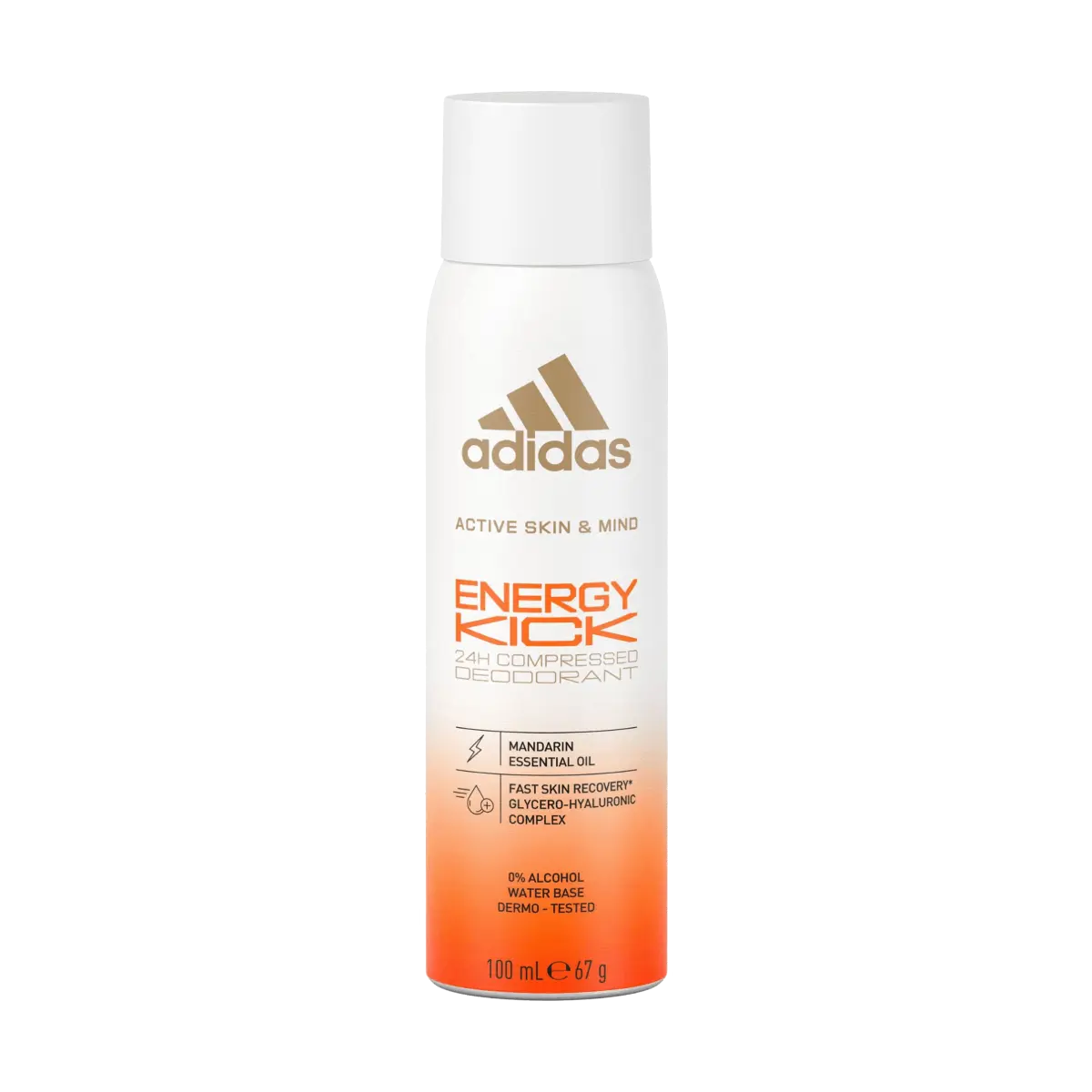 Adidas Skin & Mind Energy Kick 24H Compressed Deodorant Spray 100ml - Deodorant Dam
