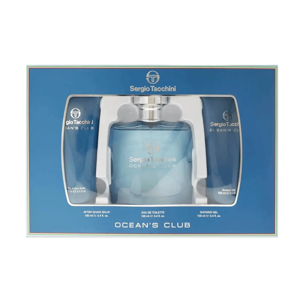 Sergio Tacchini Oceans Club Gift Set EdT 100ml + Shower Gel 100ml + Aftershave Balm 100ml
