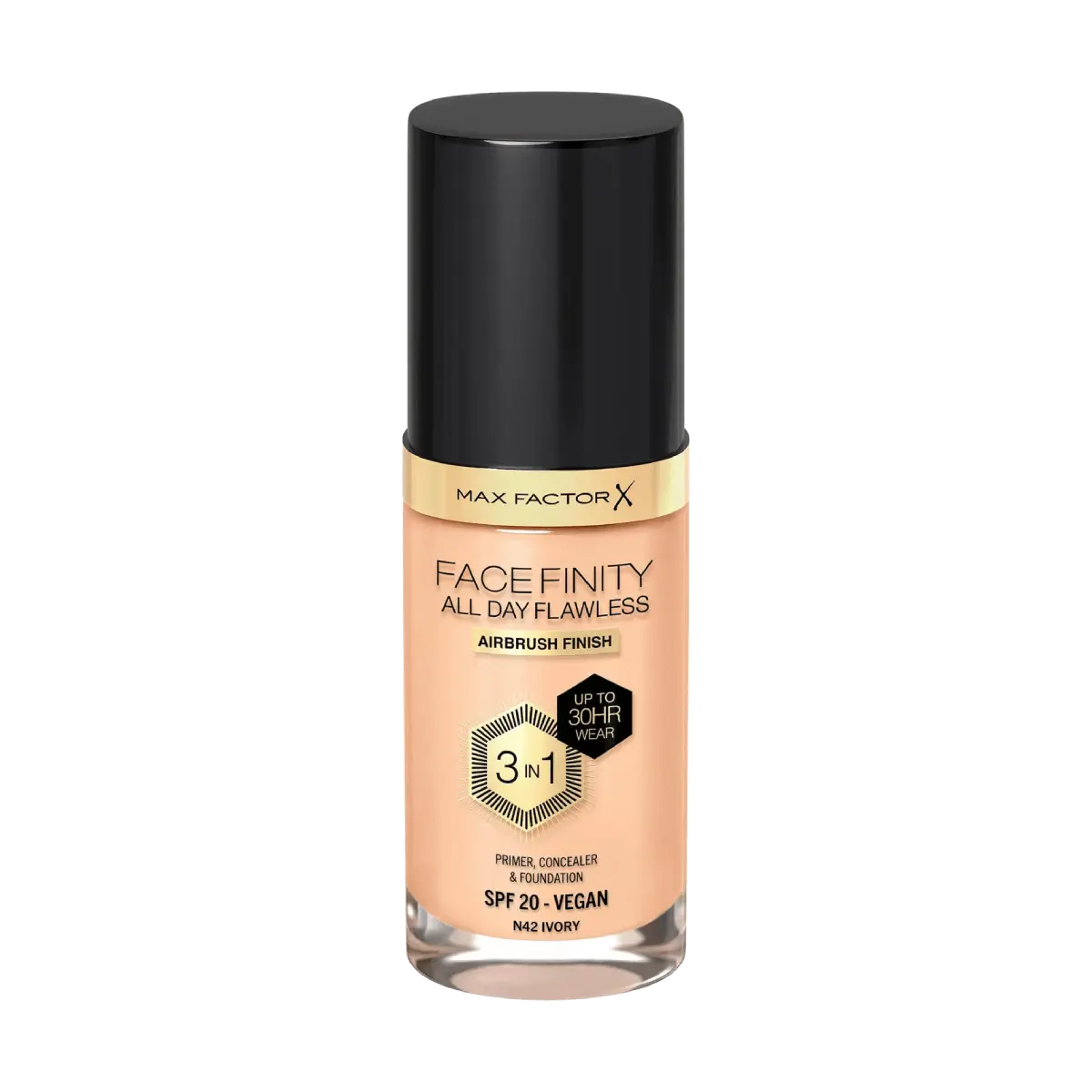 Max Factor All Day Flawless 3-in-1 Foundation N42 Ivory 30ml