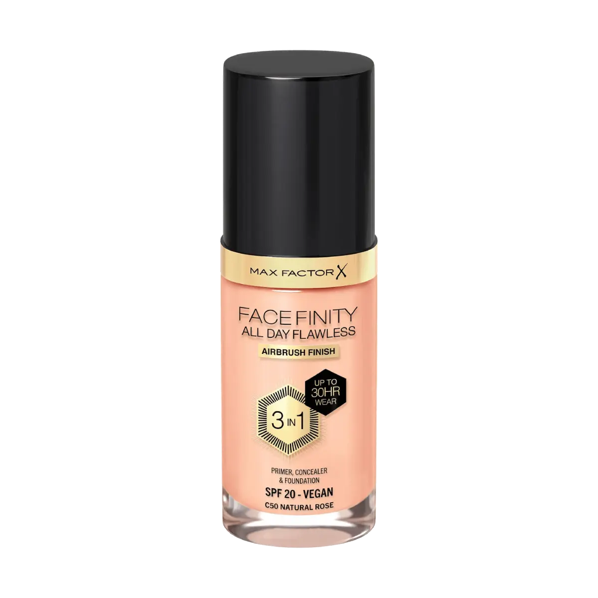 Max Factor All Day Flawless 3-in-1 Foundation C50 Natural Rose 30ml