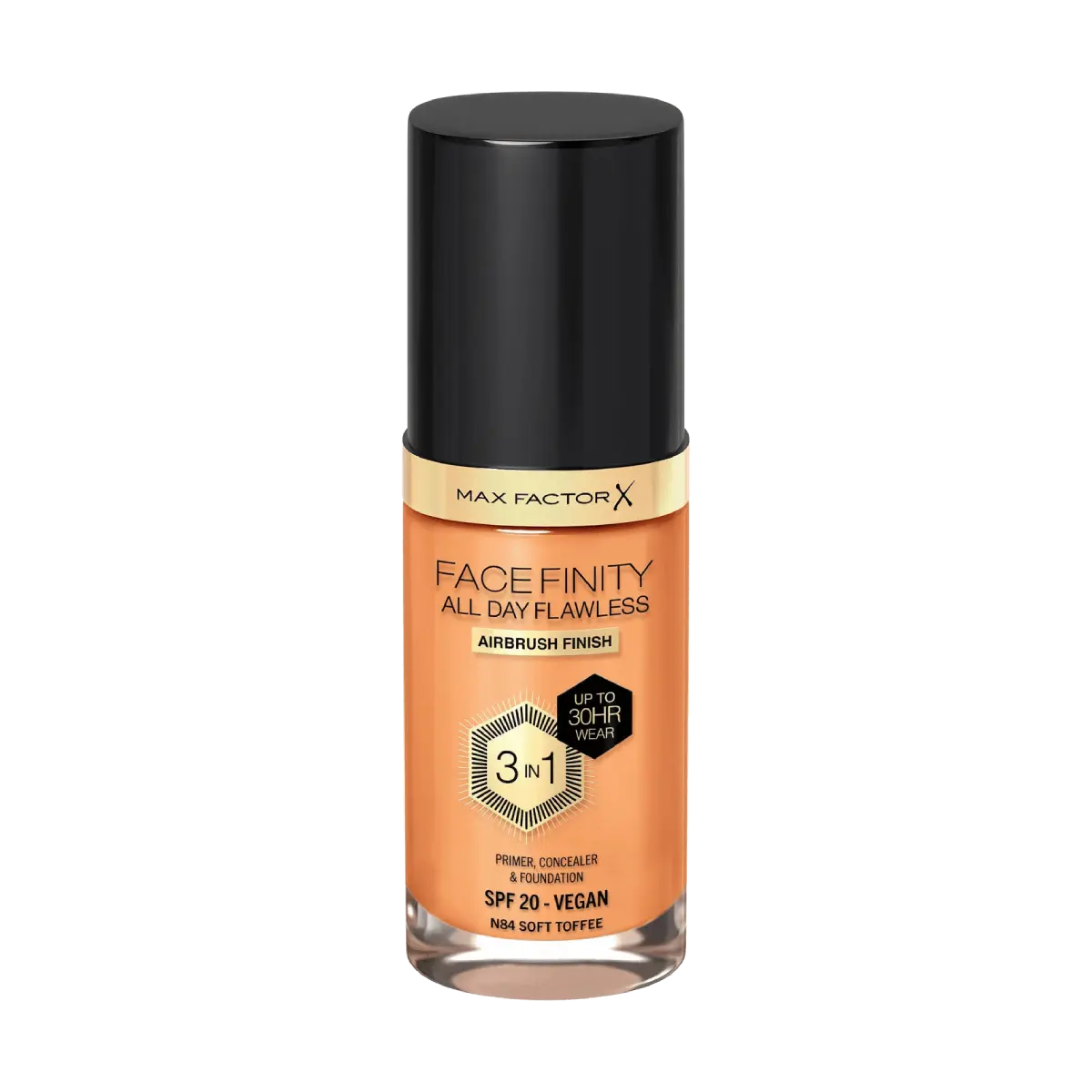 Max Factor All Day Flawless 3-in-1 Foundation N84 Soft Toffee 30ml
