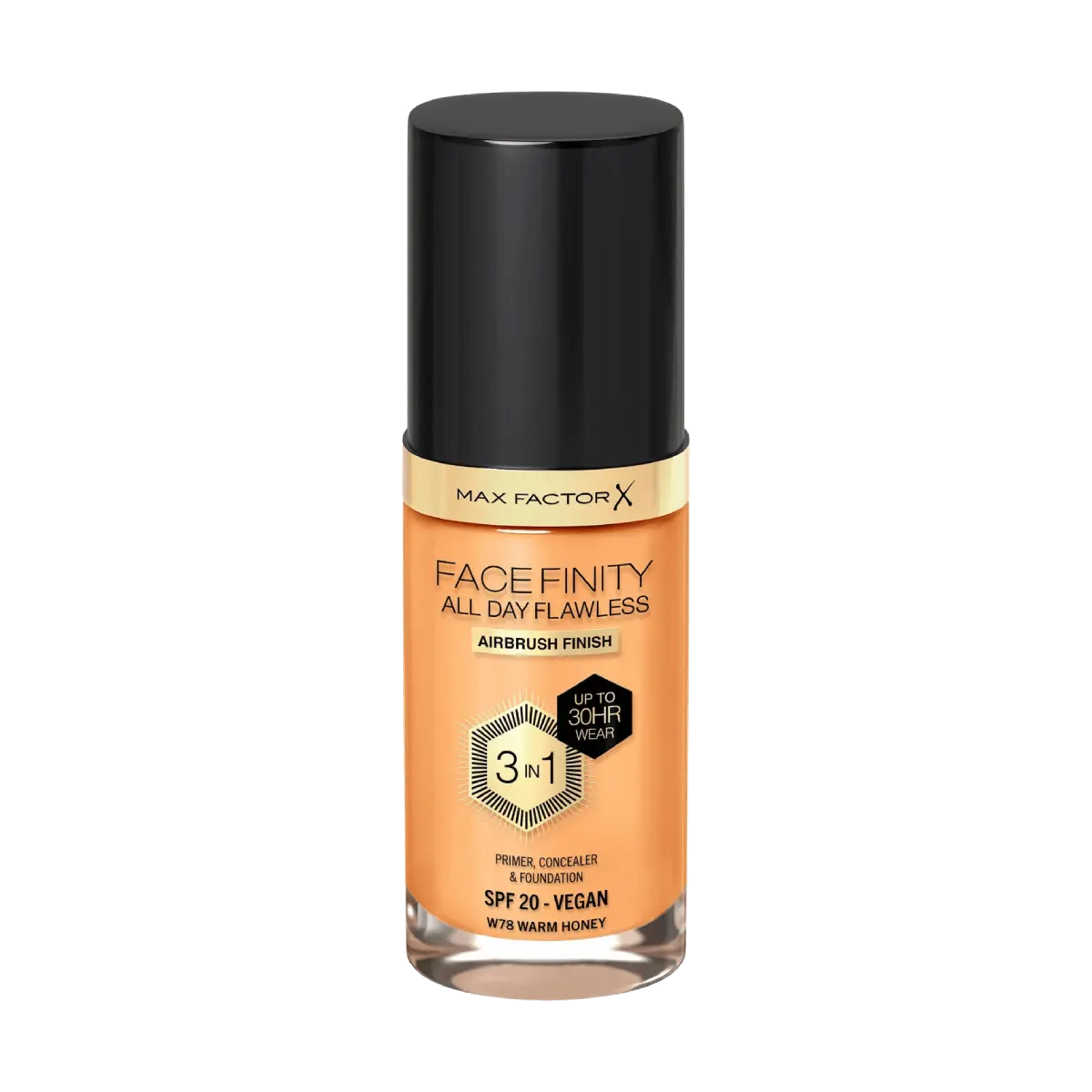 Max Factor All Day Flawless 3-in-1 Foundation W87 Warm Honey 30ml