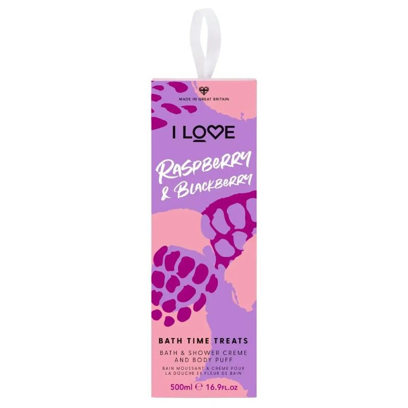 I Love Bath Time Treats Raspberry & Blackberry 500ml