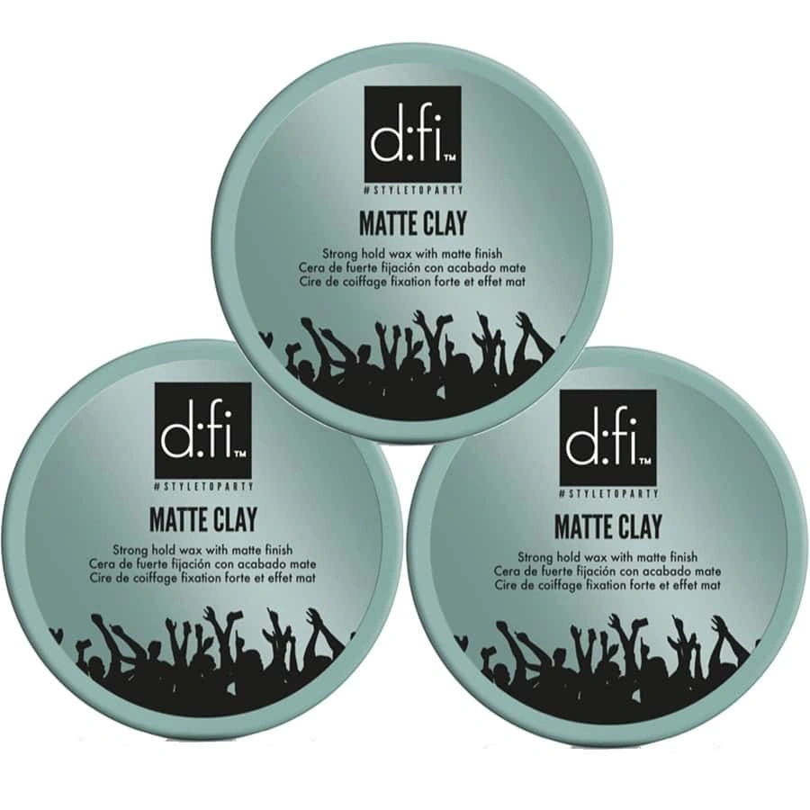 3-Pack d:fi Matte Clay 75g