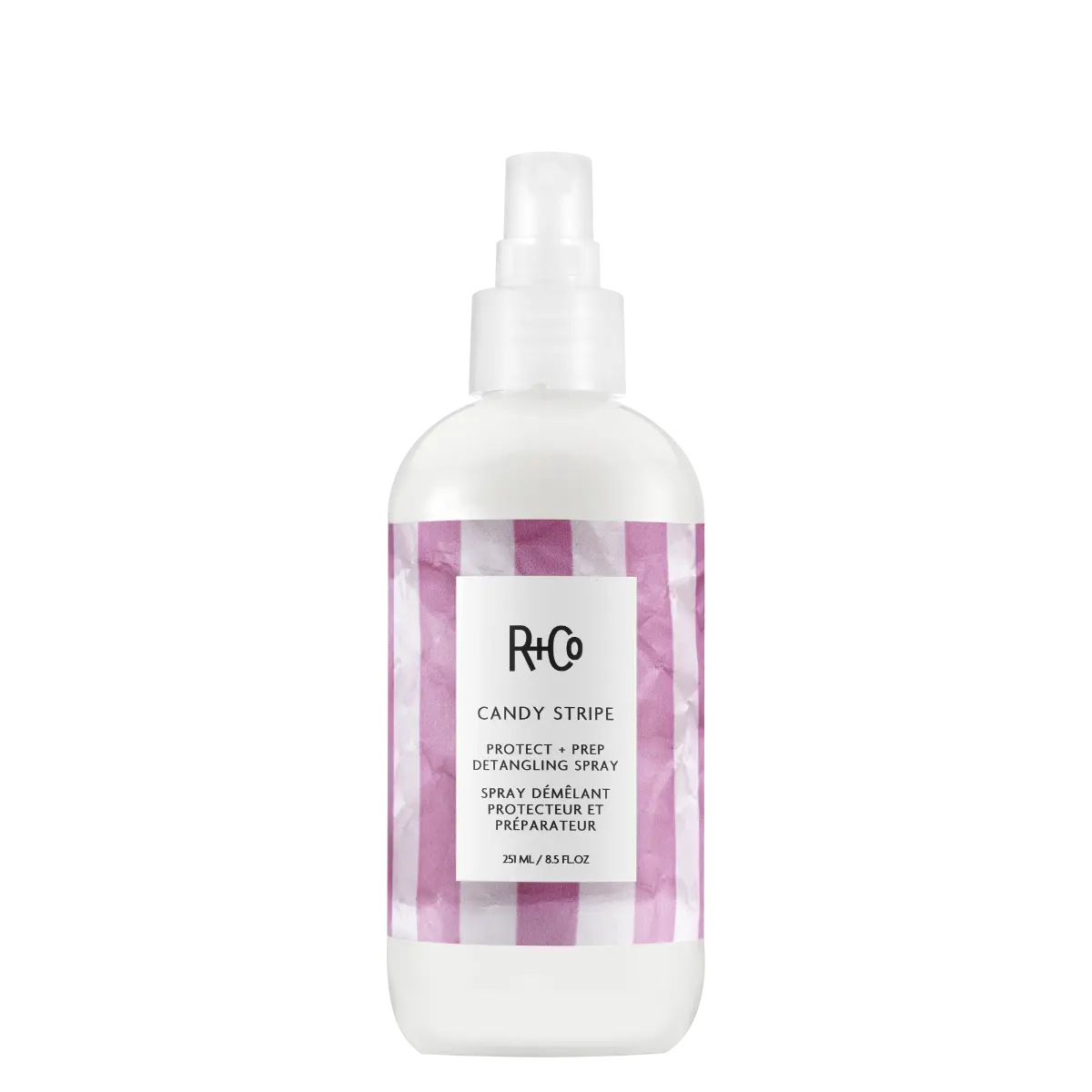 R+Co CANDY STRIPE Protect+Prep Detangling Spray 251ml
