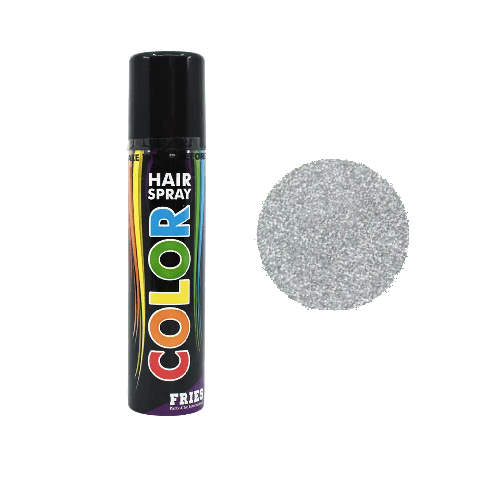 Bravehead Fries Color Hair-Spray Glitter Silver 100ml