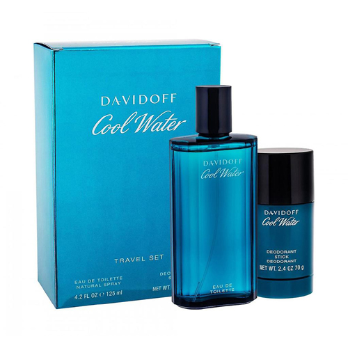 Davidoff Cool Water Man Gift Set: EdT 125ml+Deo Stick 75ml