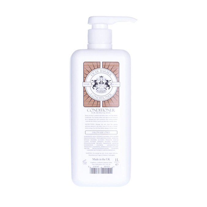 Dear Barber Conditioner for Beard & Hair 1000ml + Pump