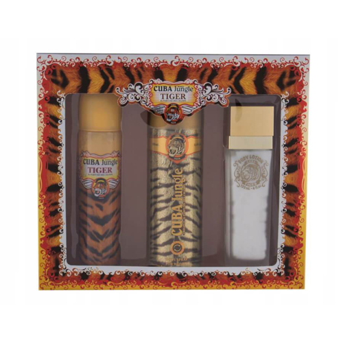 Cuba Jungle Tiger Gift Set: EdP 100ml+DS 200ml+BL 130ml