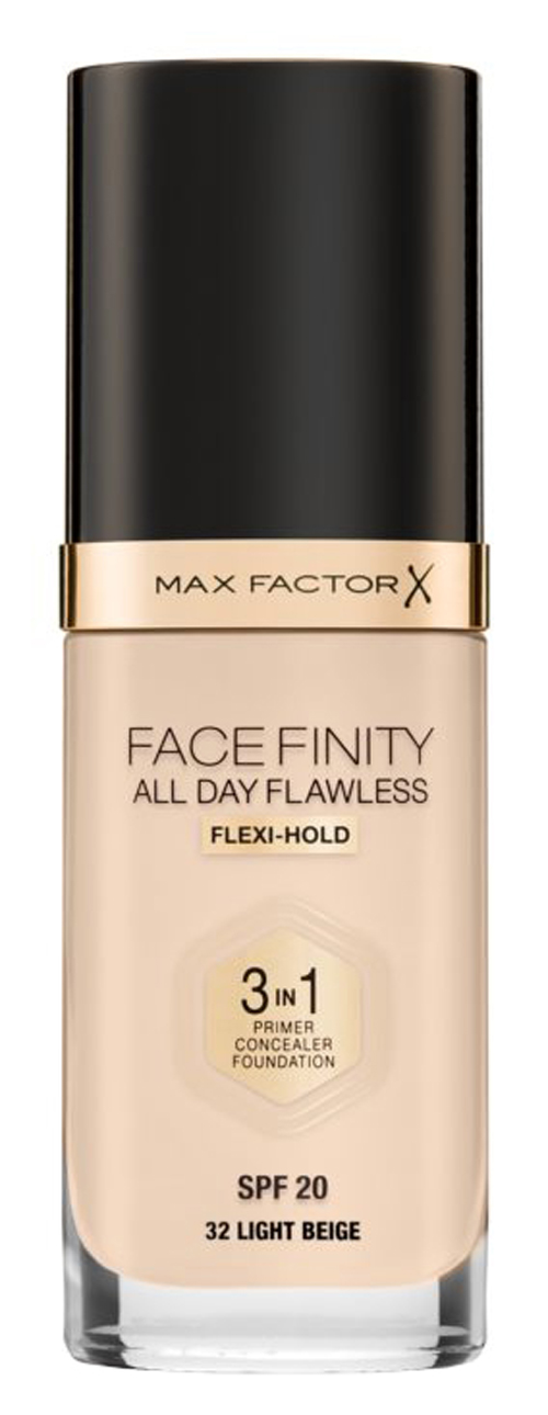 Max Factor Face Finity All Day Flawless 3in1 Foundation  SPF20 32 Light Beige 30ml