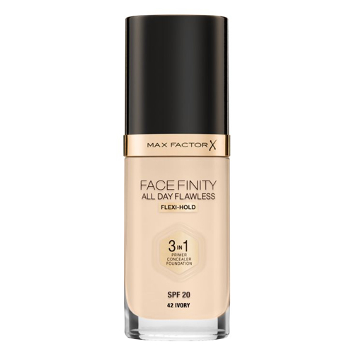 Max Factor Face Finity All Day Flawless 3in1 Foundation  SPF20 W42 Ivory 30ml