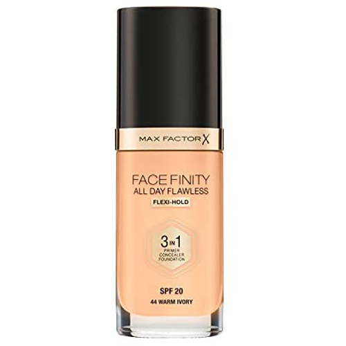 Max Factor Face Finity All Day Flawless 3in1 Foundation SPF20 W 44 Warm Ivory 30ml