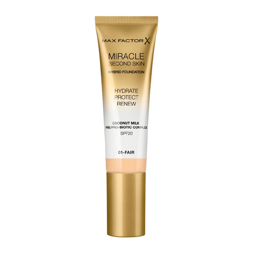 Max Factor Miracle Second Skin Foundation SPF20  30ml W 01 Fair