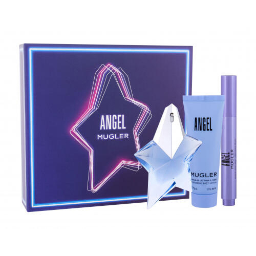Thierry Mugler Angel Gift Set: EdP 25ml+EdP-Brush 7ml+BL 50ml