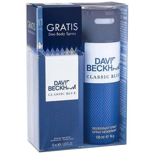 David Beckham Classic Blue Gift Set: EdT 40ml+DS 150ml