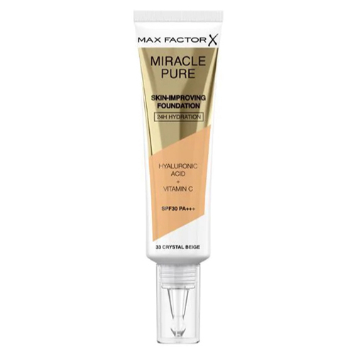 Max Factor Pure Skin-Improving Foundation SPF30 30ml W 33 Crystal Beige