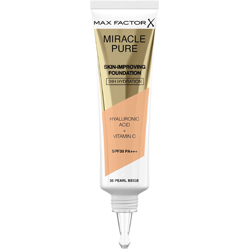 Max Factor Pure Skin-Improving Foundation SPF30 30ml W 35 Pearl Beige