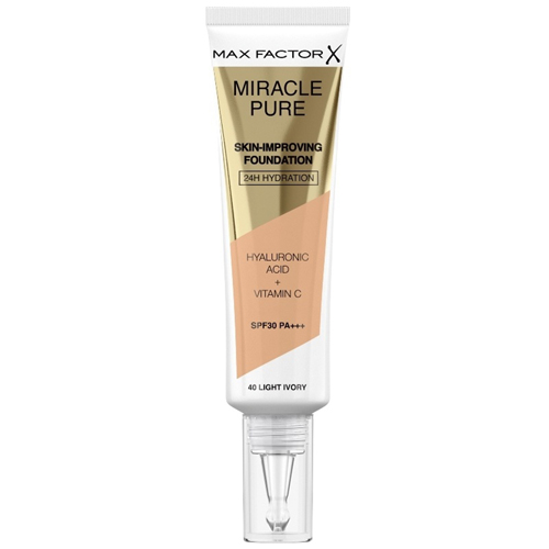 Max Factor Pure Skin-Improving Foundation SPF30 30ml W 40 Light Ivory