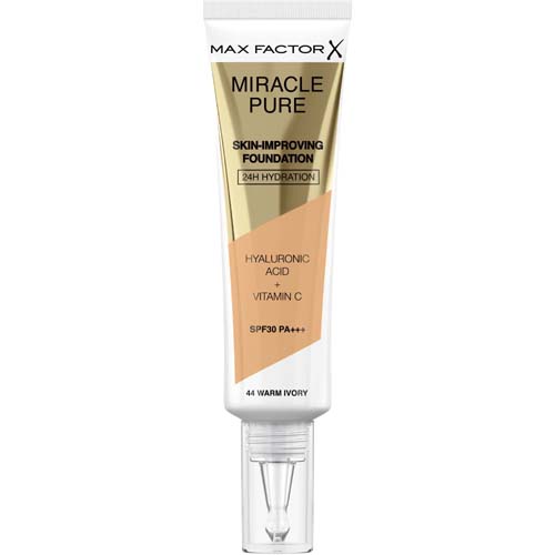Max Factor Pure Skin-Improving Foundation SPF30 30ml W 44 Warm Ivory