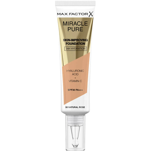 Max Factor Pure Skin-Improving Foundation SPF30 30ml W 50 Natural Rose
