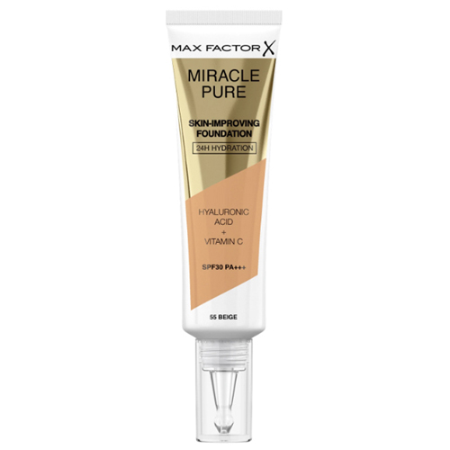 Max Factor Pure Skin-Improving Foundation SPF30 30ml W 55 Beige