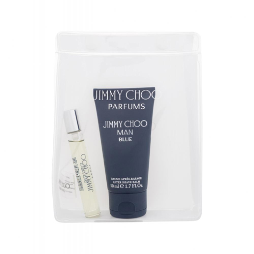 Jimmy Choo Man Blue Gift Set: EdT 7,5ml+ASB 50ml+Cosmetic Bag