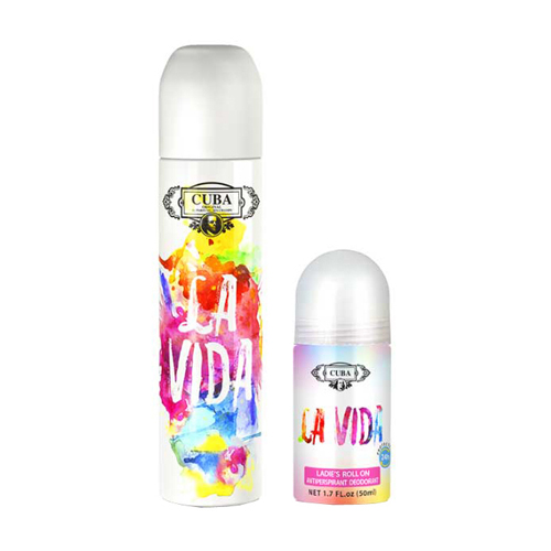 Cuba La Vida Gift Set: EdP 100ml+Roll-On 50ml