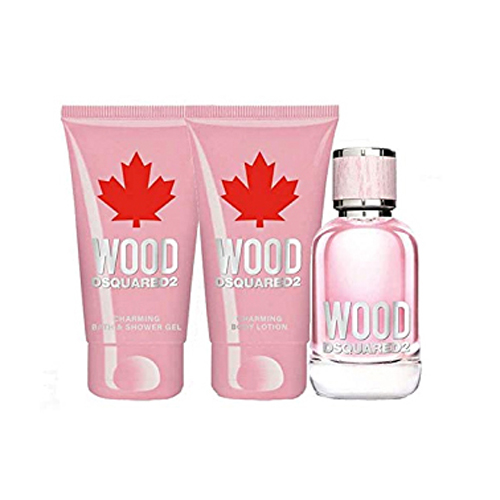 Dsquared2 Wood Pour Femme Gift Set: EdT 5ml+SG 25ml+ABB 25ml