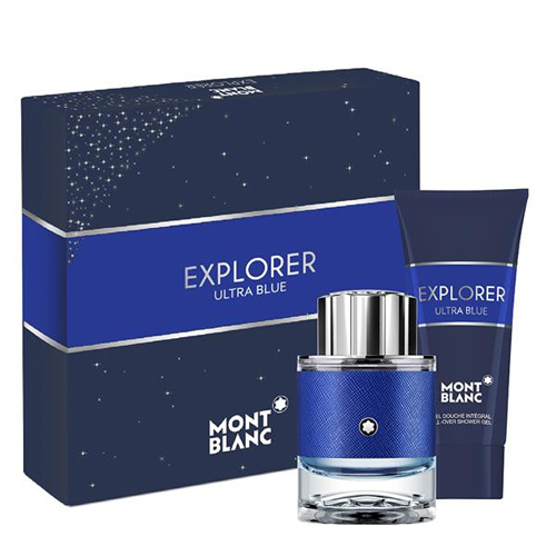 Mont Blanc Explorer Ultra Blue Gift Set: EdP 60ml+SG 100ml