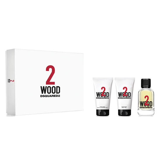 Dsquared2 Wood Pour Homme Gift Set: EdT 50ml+SG 50ml+BG 50ml