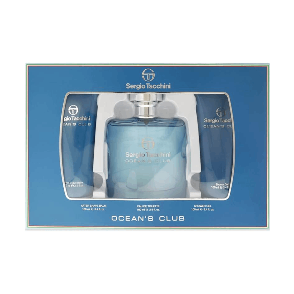 Sergio Tacchini Oceans Club Gift Set EdT 100ml + Shower Gel 100ml + Aftershave Balm 100ml