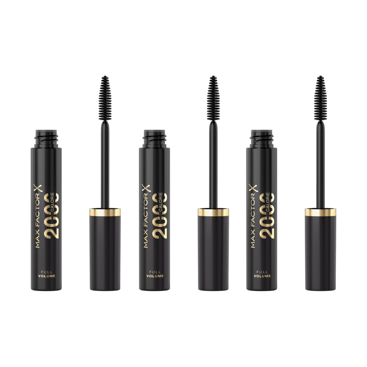 3-Pack Max Factor 2000 Calorie Mascara Black 9ml