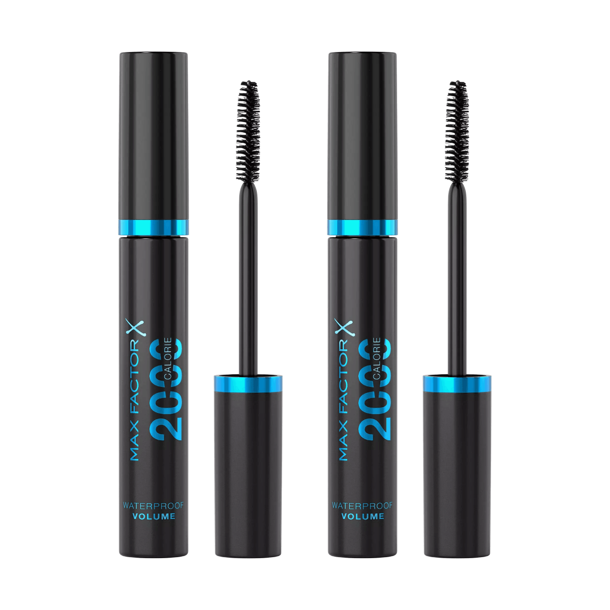 2-Pack Max Factor 2000 Calorie Waterproof Mascara Black/Brown 9ml
