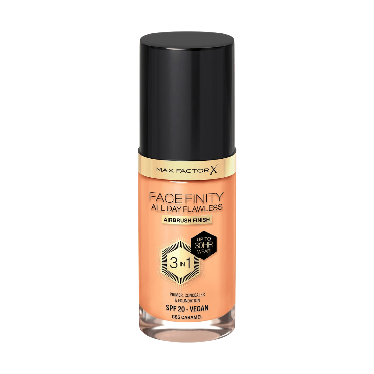 Max Factor All Day Flawless 3-in-1 Foundation C85 Caramel 30ml