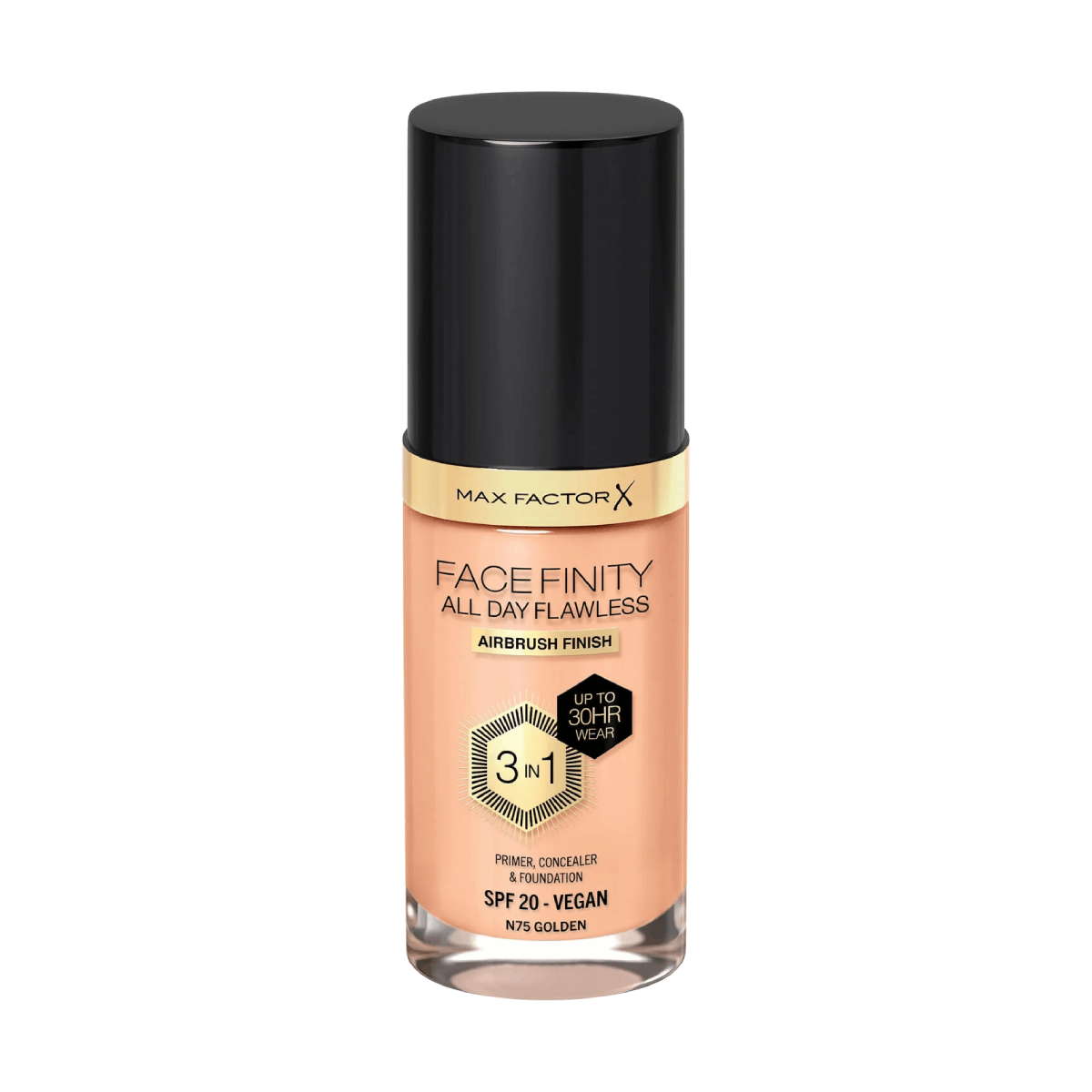 Max Factor All Day Flawless 3-in-1 Foundation N75 Golden 30ml