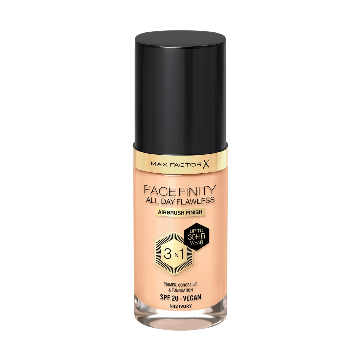 Max Factor All Day Flawless 3-in-1 Foundation N42 Ivory 30ml