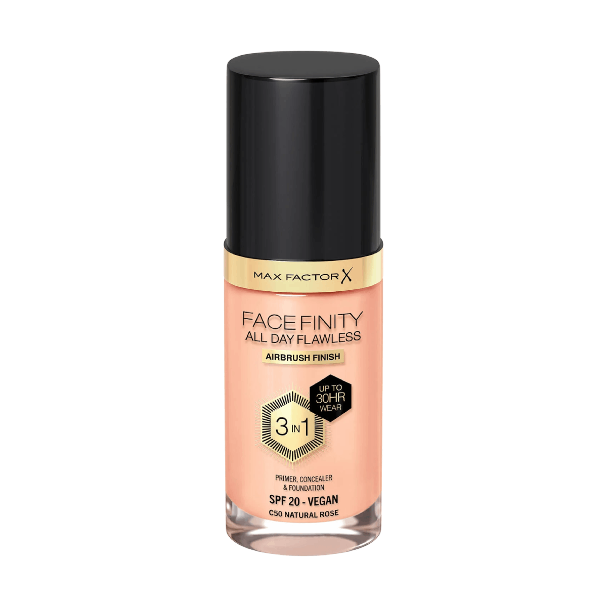 Max Factor All Day Flawless 3-in-1 Foundation C50 Natural Rose 30ml
