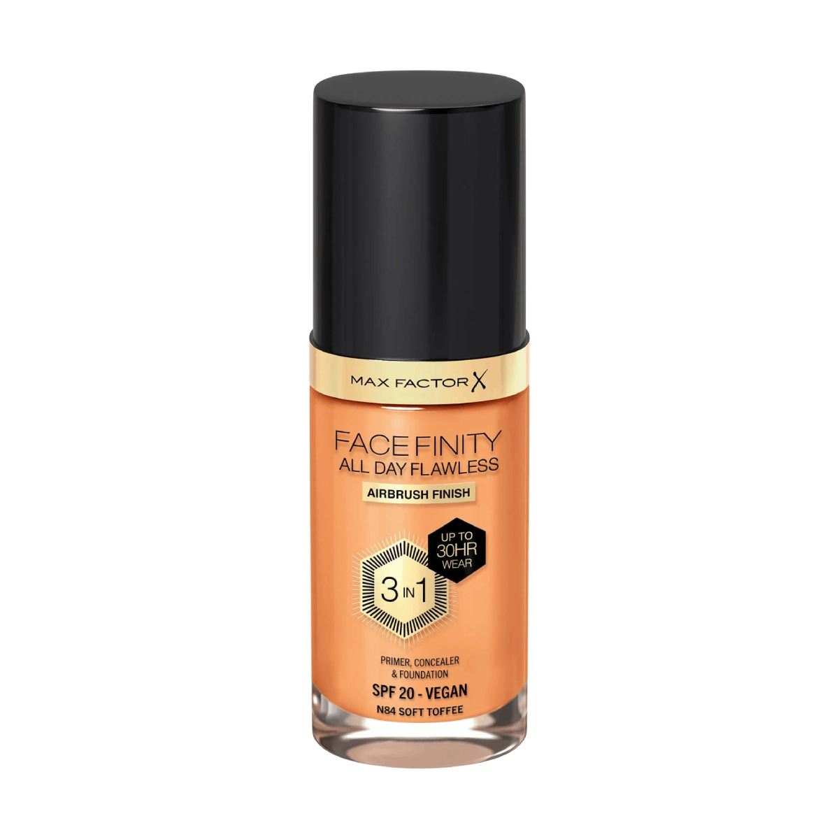 Max Factor All Day Flawless 3-in-1 Foundation N84 Soft Toffee 30ml
