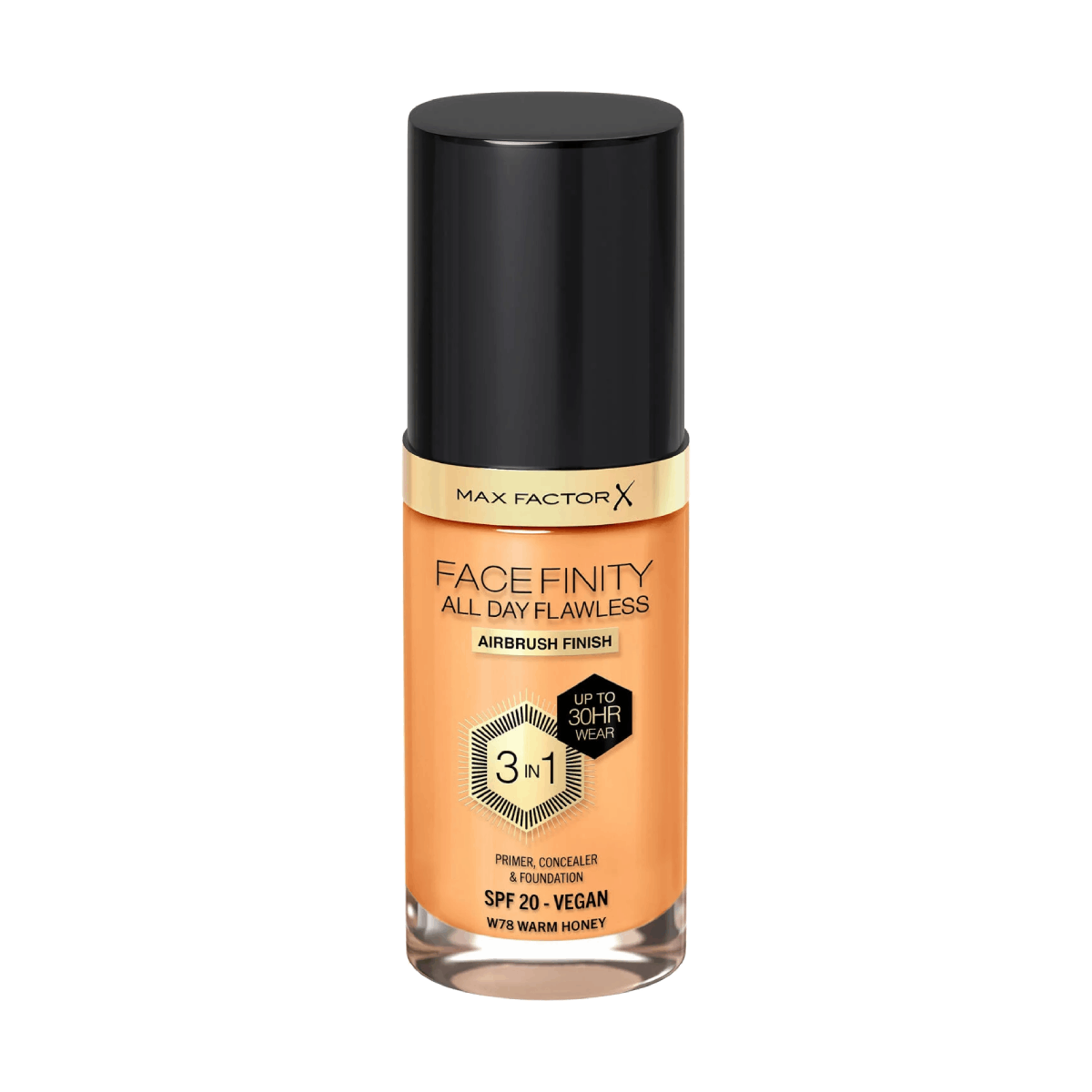 Max Factor All Day Flawless 3-in-1 Foundation W87 Warm Honey 30ml