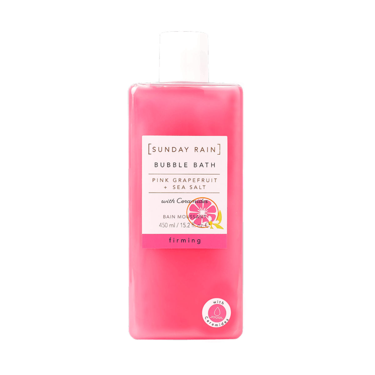 Sunday Rain Pink Grapefruit & Sea Salt Bubble Bath 450ml