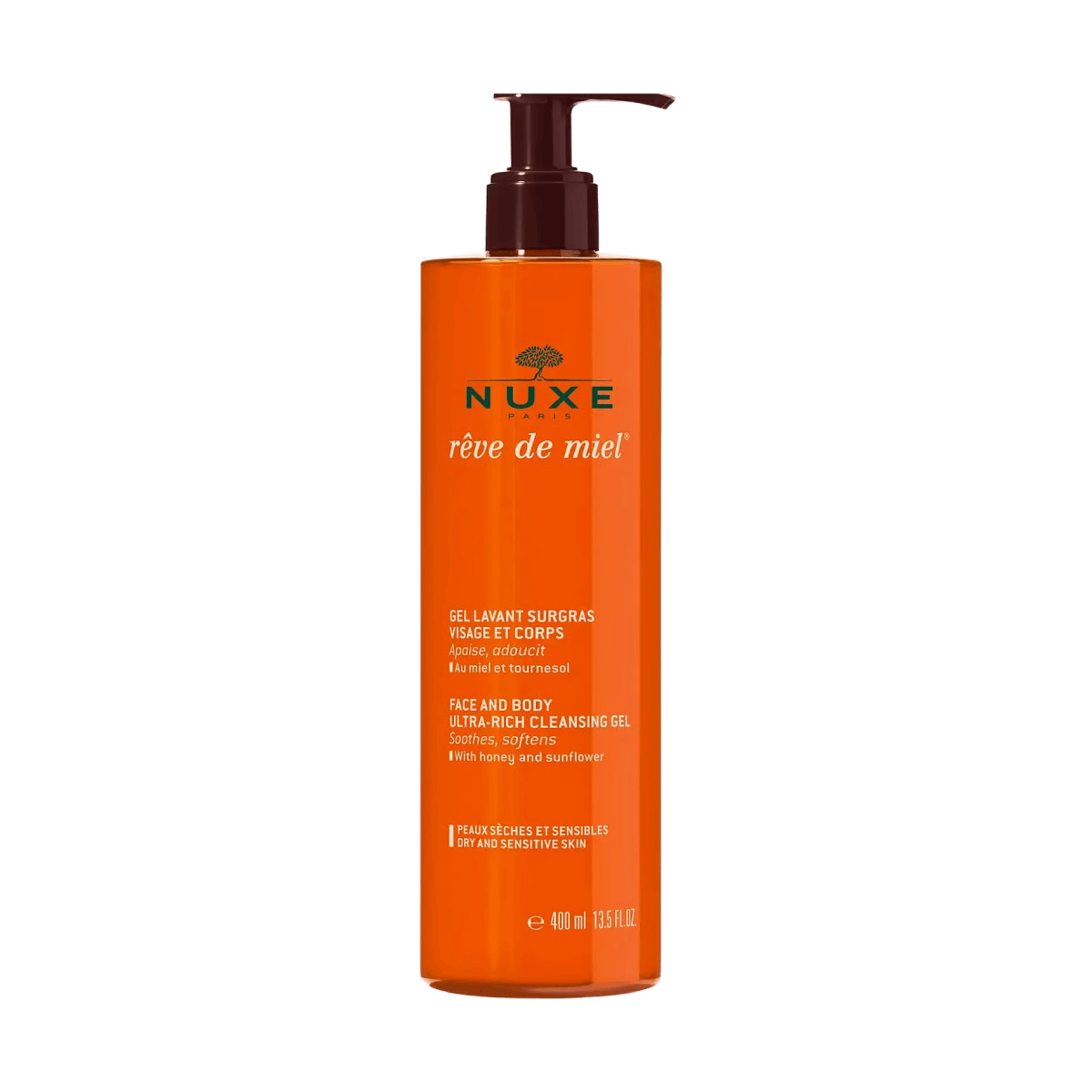 Nuxe Rêve De Miel Face & Body Ultra-Rich Cleansing Gel 400ml