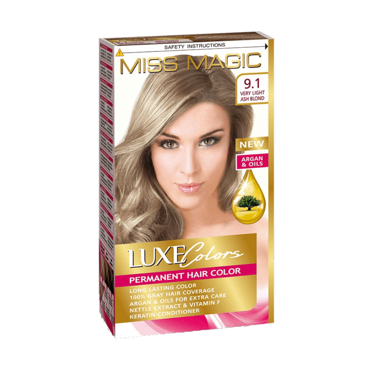 Miss Magic Hårfärg Very Light Ash Blond 9.1