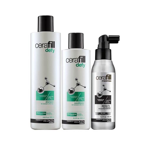 Redken Shampoo 290ml Kit Cerafill Defy + Conditioner 245ml + 125ml FX