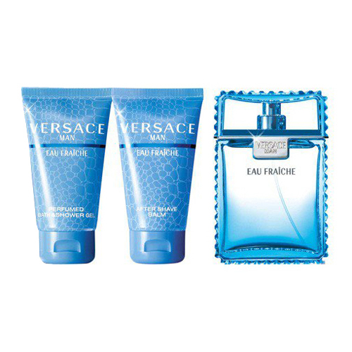Versace Man Eau Fraiche Gift Set: EdT 50ml+SG 50ml+ASB 50ml
