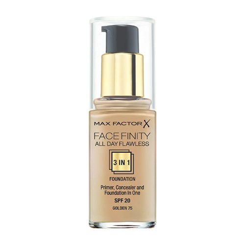 Max Factor Face Finity All Day Flawless 3in1 Foundation SPF20 W75 Golden 30ml
