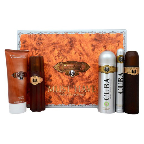 Cuba Gold Gift Set: EdT 100ml+ASS 100ml+SG 100ml+Deo 200ml+EdT 35ml