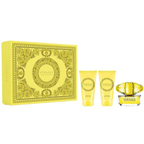 Versace Yellow Diamond Gift Set: EdT 50ml+BL 50ml+SG 50ml