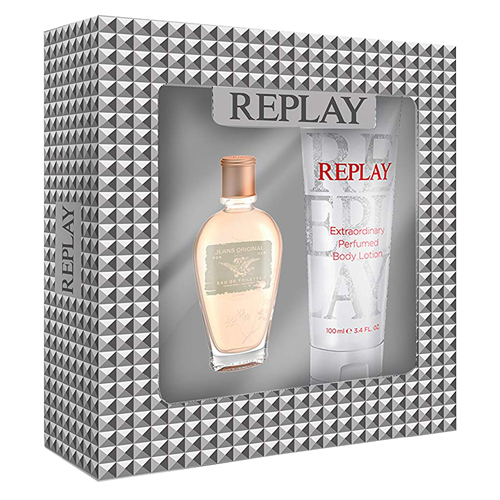 Replay Jeans Original for Woman Gift Set: EdT 20ml+BL 100ml
