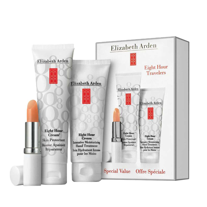 Elizabeth Arden Eight Hour Cream Gift Set: Skin Protectant 50ml+Intensive Moisturizing Hand Treatment 75ml+Lip Protectant 3,7g
